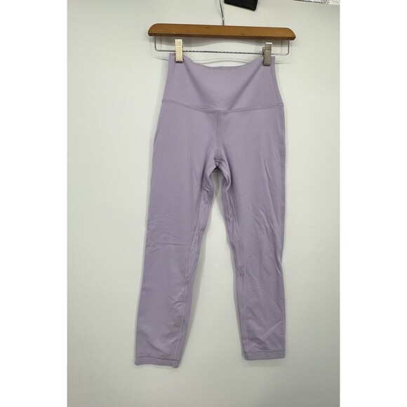 lululemon athletica Pants - Lululemon Align High Rise Crop 23" Leggings Size 4 Lavender Yoga Workout
